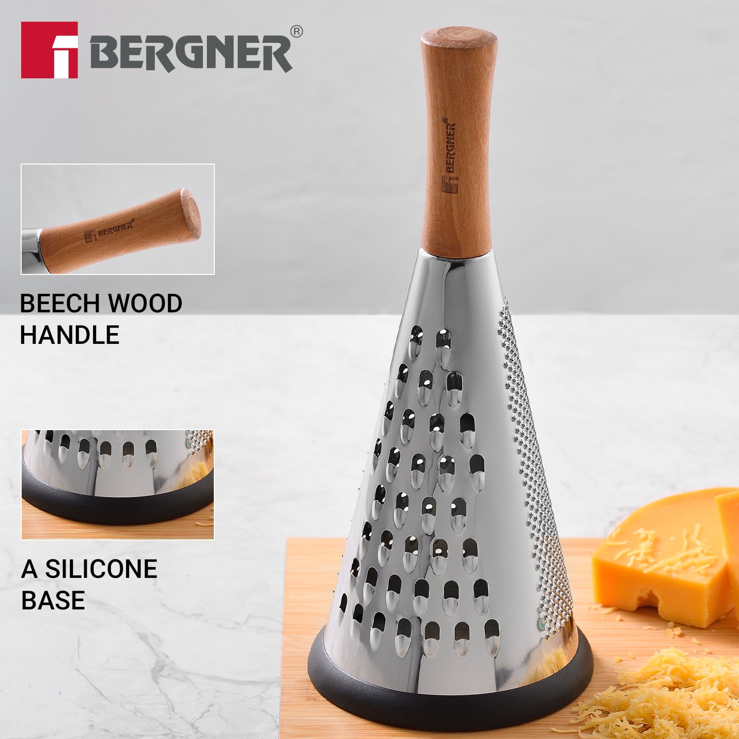 Naturally Stainless Steel Cone Grater