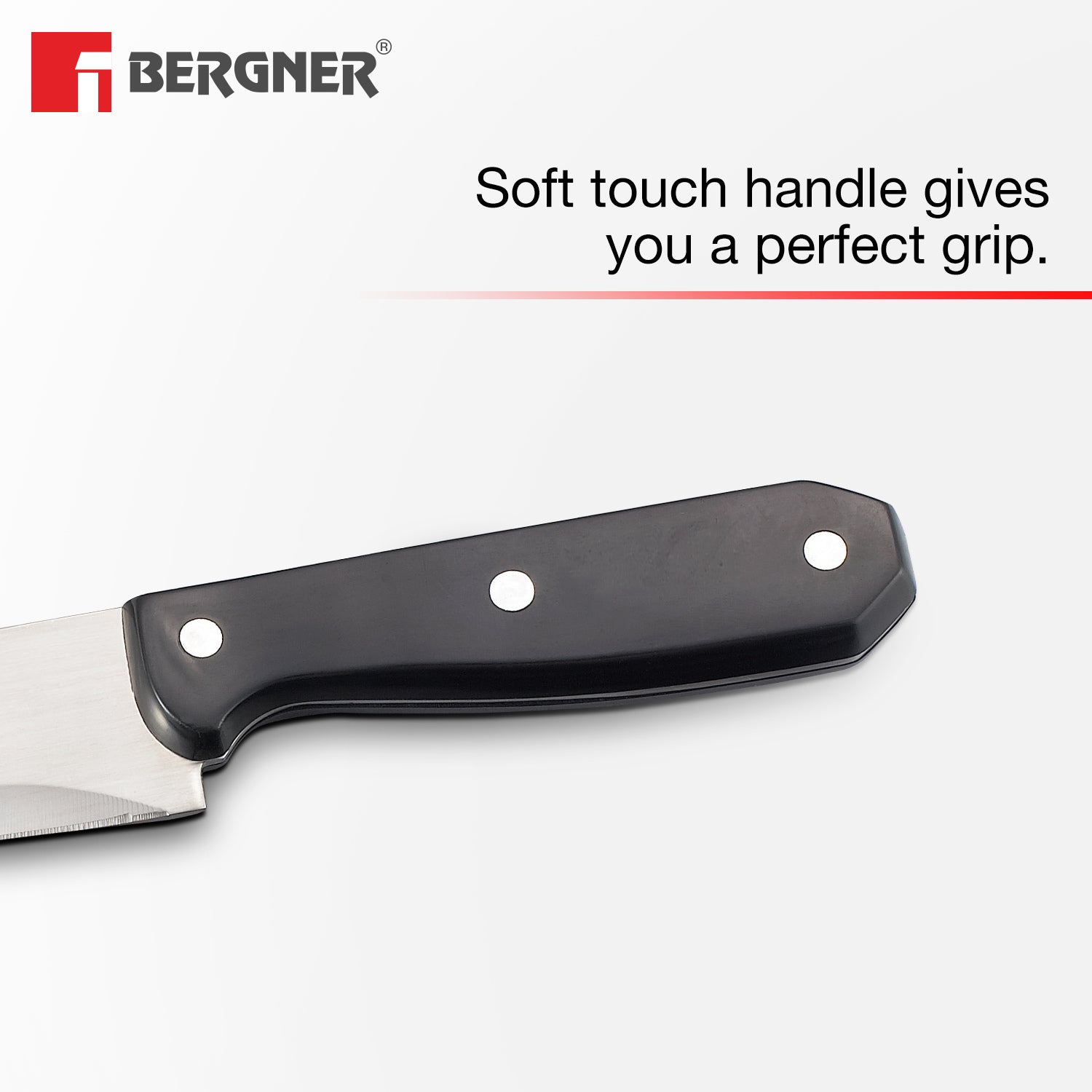 Shark Stainless Steel 8 Pcs Knife Set - Knives with Wooden Block, Durable and Sharp Blade, Soft Touch Handle