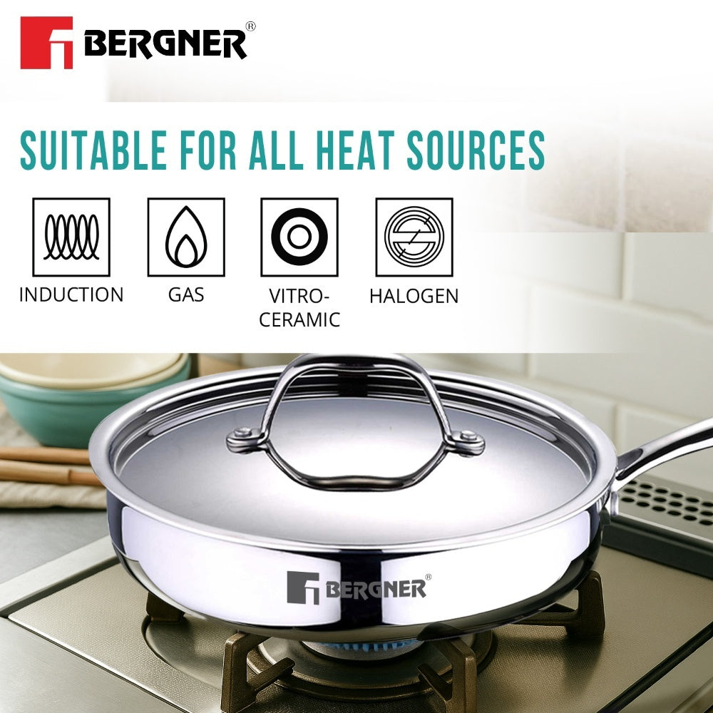 Argent Tri-Ply Stainless Steel Sautepan - Induction Bottom