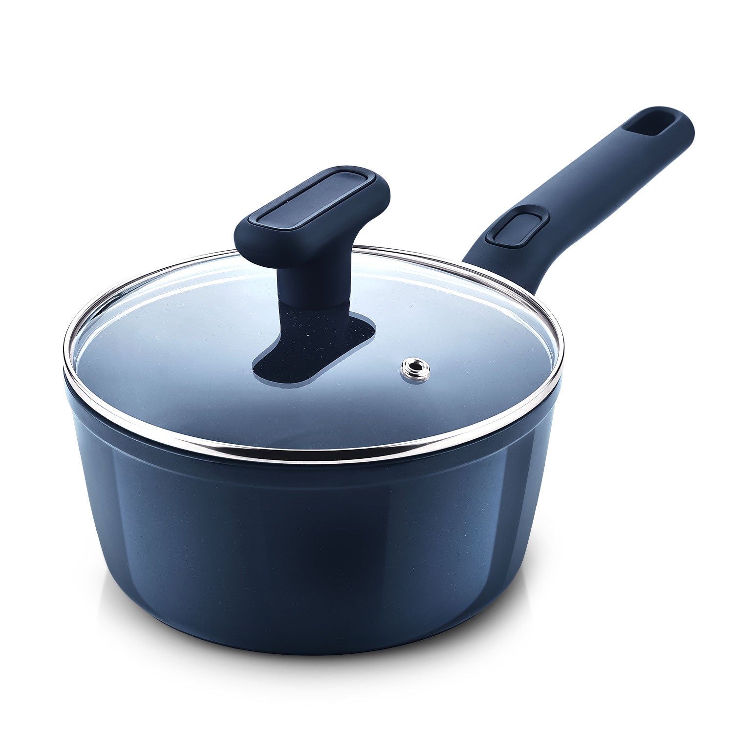 Jade Saucepan 18cm Forged Aluminium Cubic Handle
