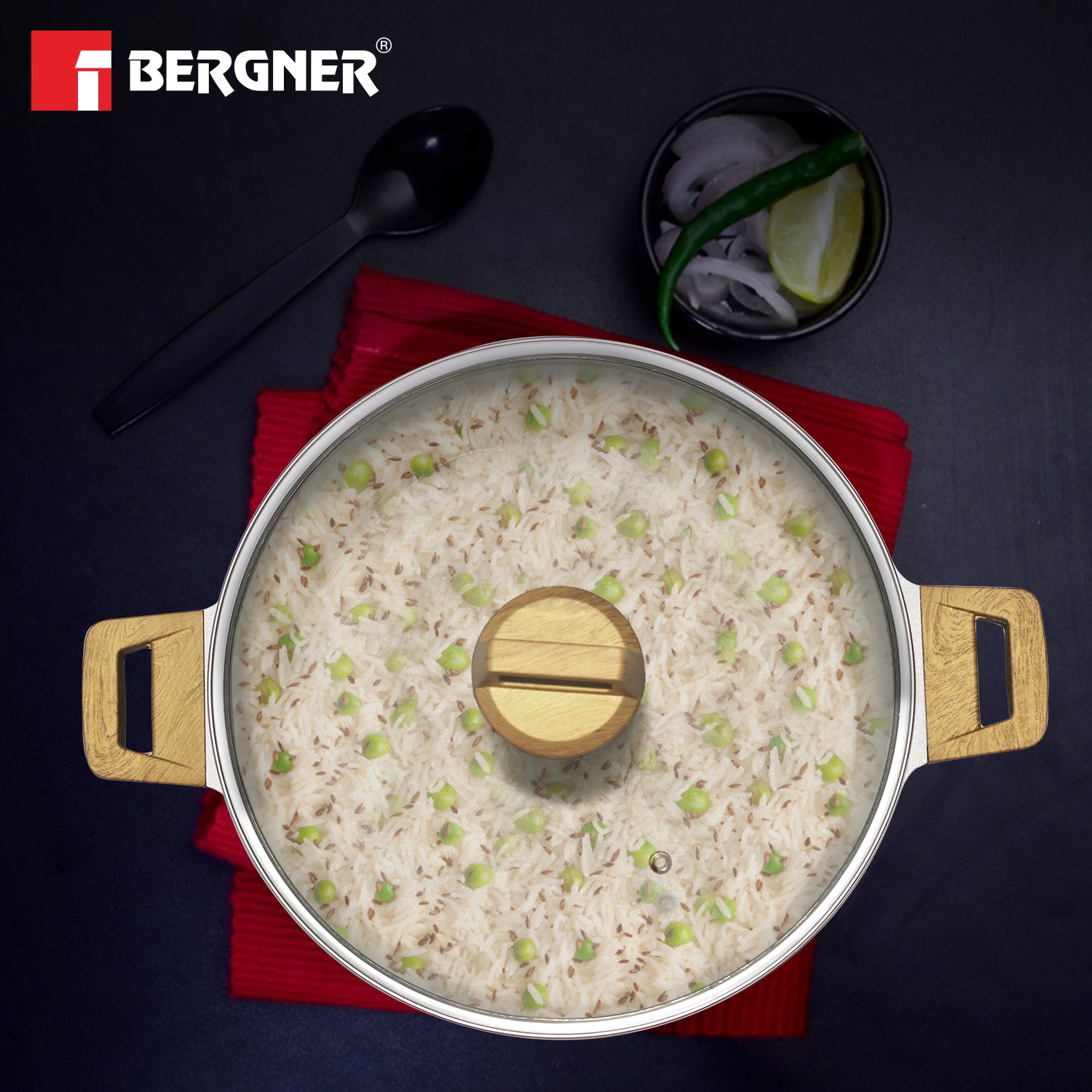 Naturally Cast Aluminum 28cm (5 L) Casserole - Induction Bottom