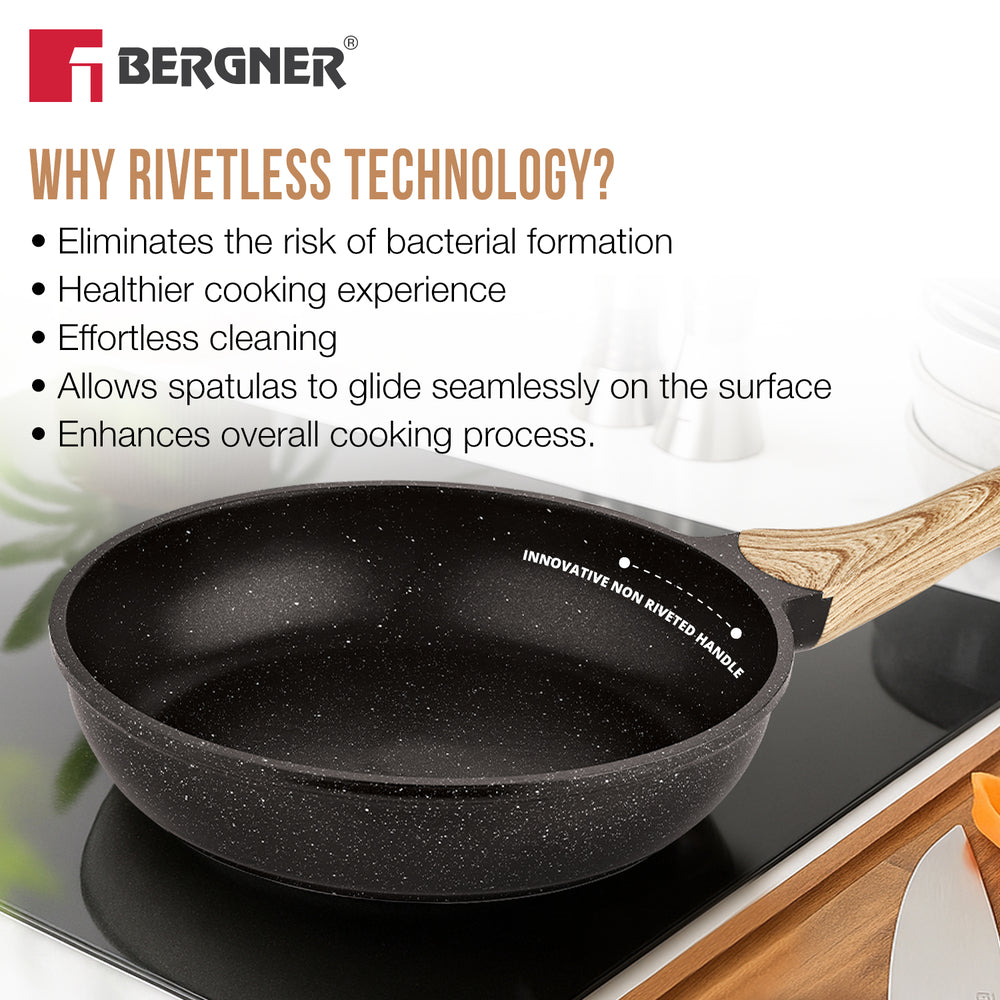 Bergner Sienna Elite 5 Pcs Non-Stick Cookware Set - Induction Bottom