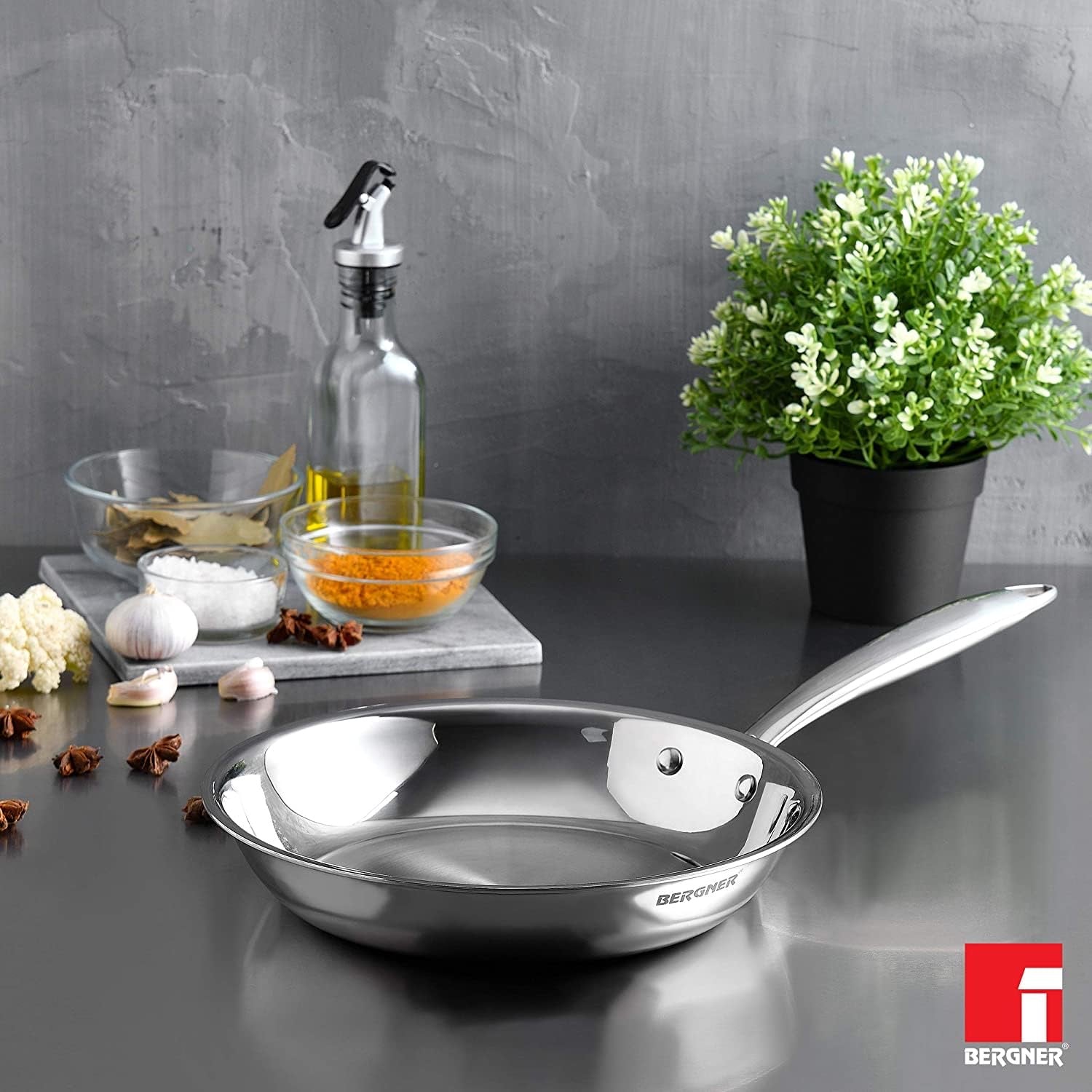 TriPro Tri-Ply Stainless Steel 20 cm Frypan