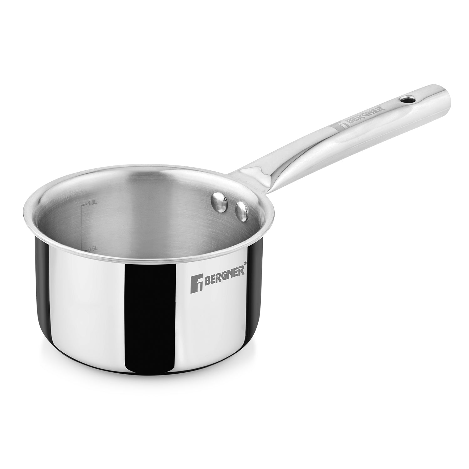 Bergner TriPro Tri-Ply Stainless Steel Saucepan - Induction Bottom (5-Year Warranty)