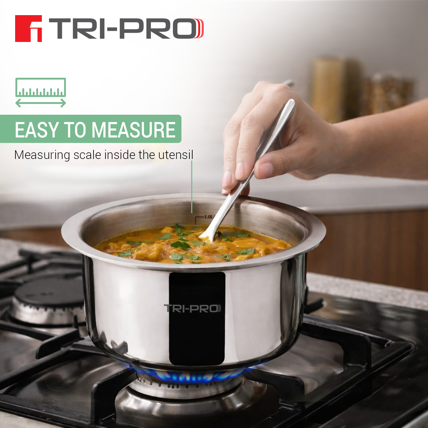 TriPro Tri-Ply Stainless Steel Tope