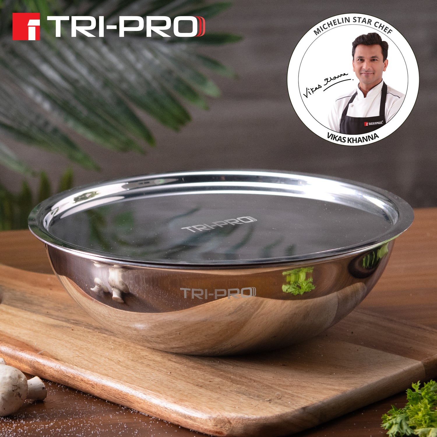 TriPro Tri-Ply Stainless Steel Cook and Serve Tasla