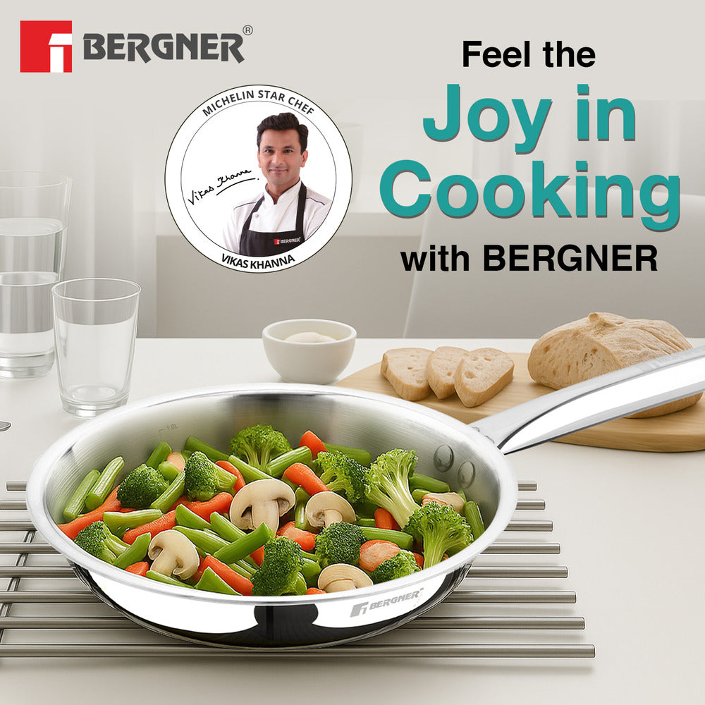 TriPro Tri-Ply Stainless Steel Frypan