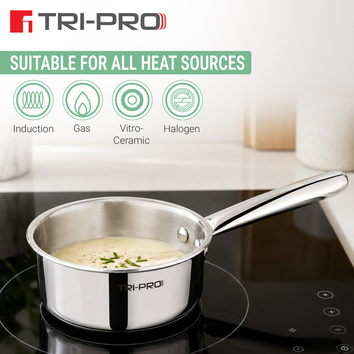 Tripro Mini Triply Saucepan 12cm