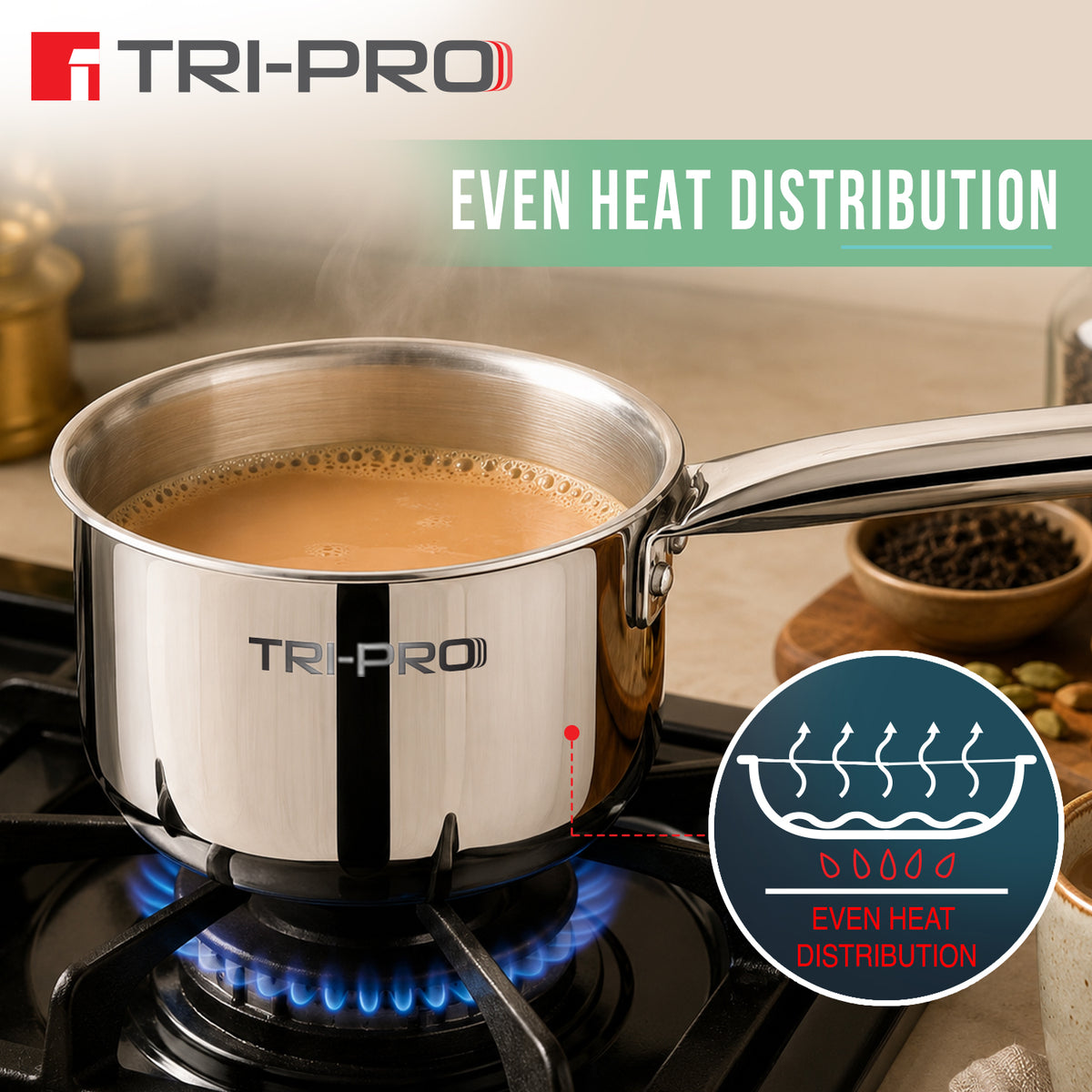 Tripro Mini Triply Saucepan 12cm