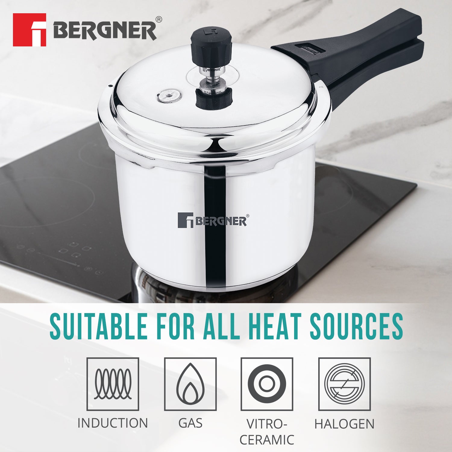 Sorrento Stainless Steel Outer Lid 3L Pressure Cooker