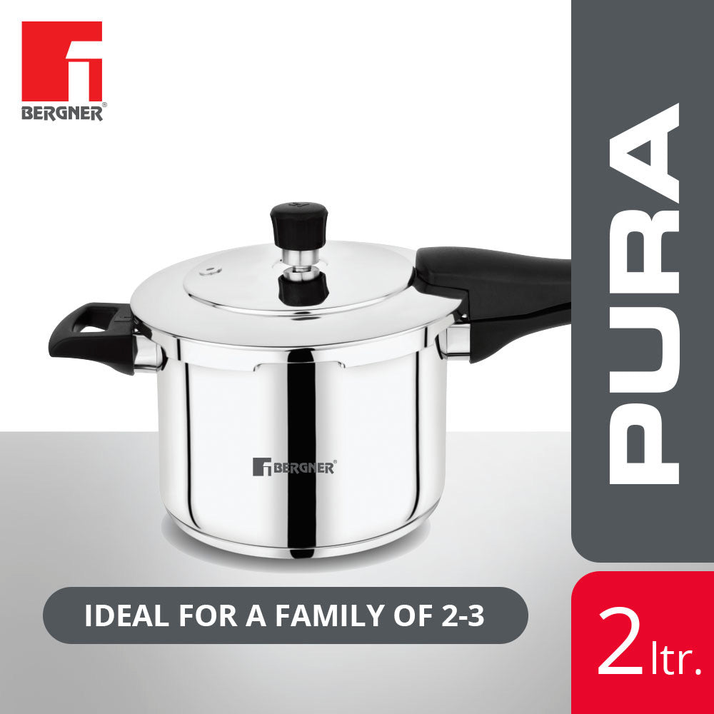 Pura Stainless Steel Outer Lid Pressure Cooker
