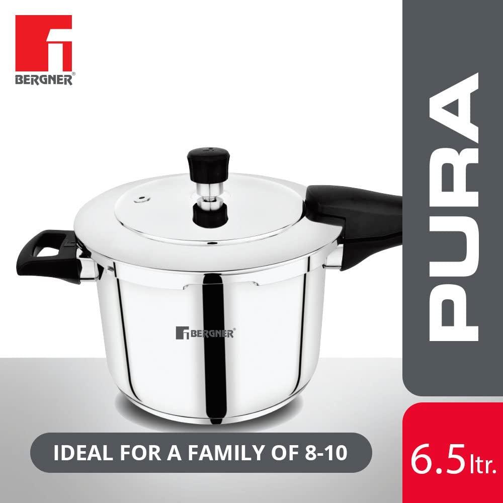 Pura Stainless Steel Outer Lid Pressure Cooker