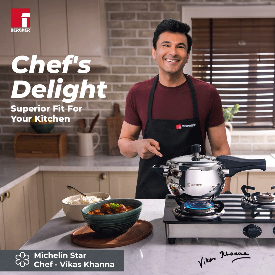 Pura Stainless Steel Outer Lid Pressure Cooker