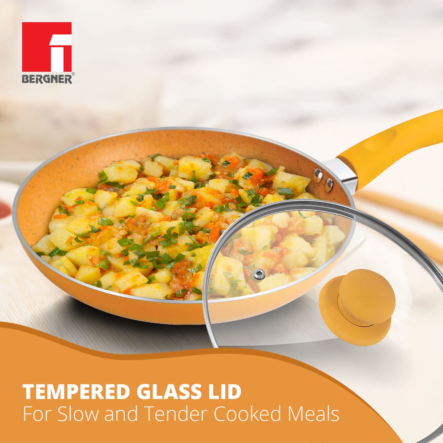 Tasty Non-Stick 4 Pcs Cookware Set - Induction Bottom