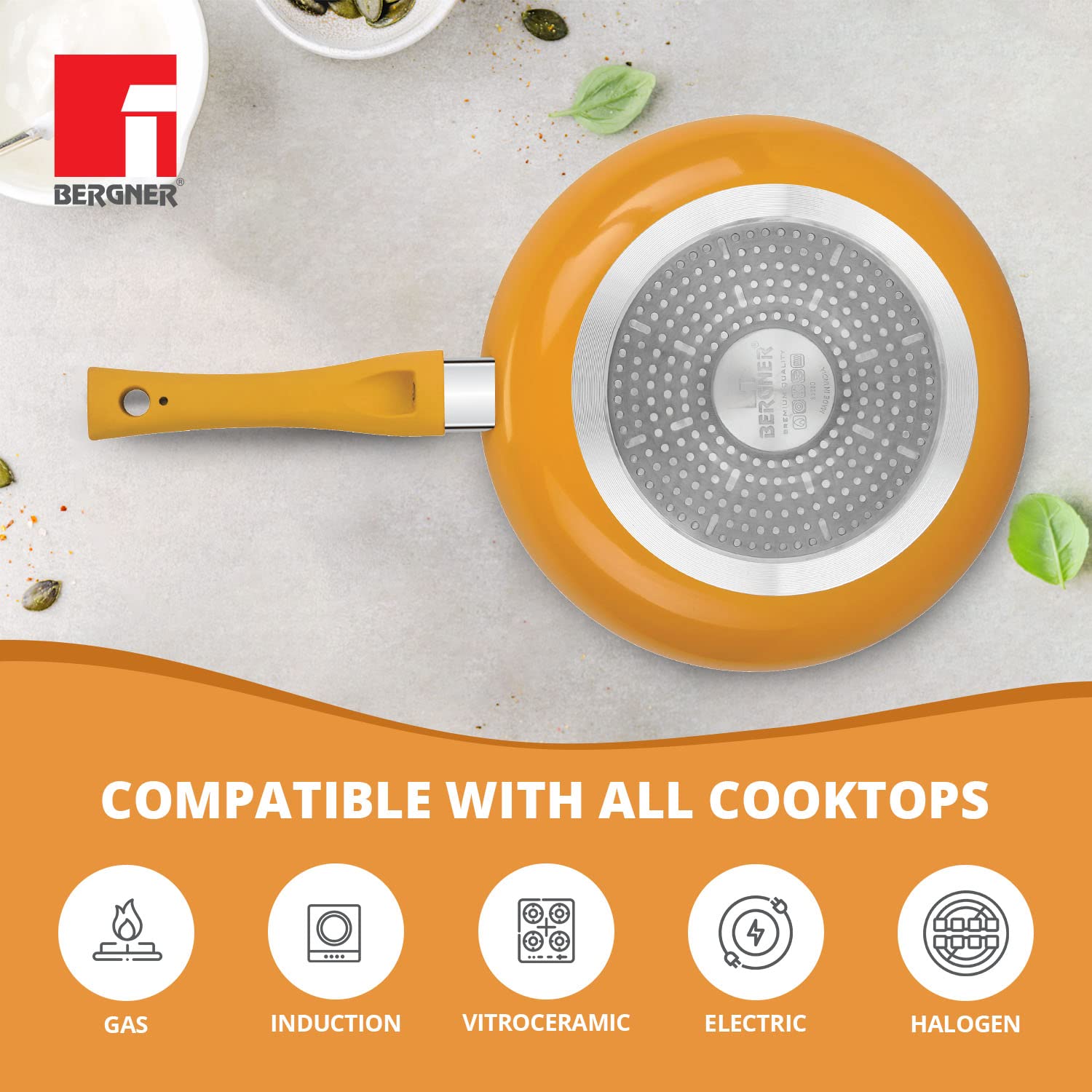 Tasty Non-Stick 4 Pcs Cookware Set - Induction Bottom