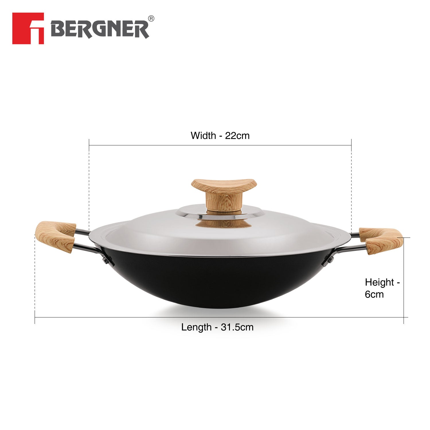 Bellini Plus Aura 5-Layer Non-Stick 20cm Appachetty - Gas Stove Compatible
