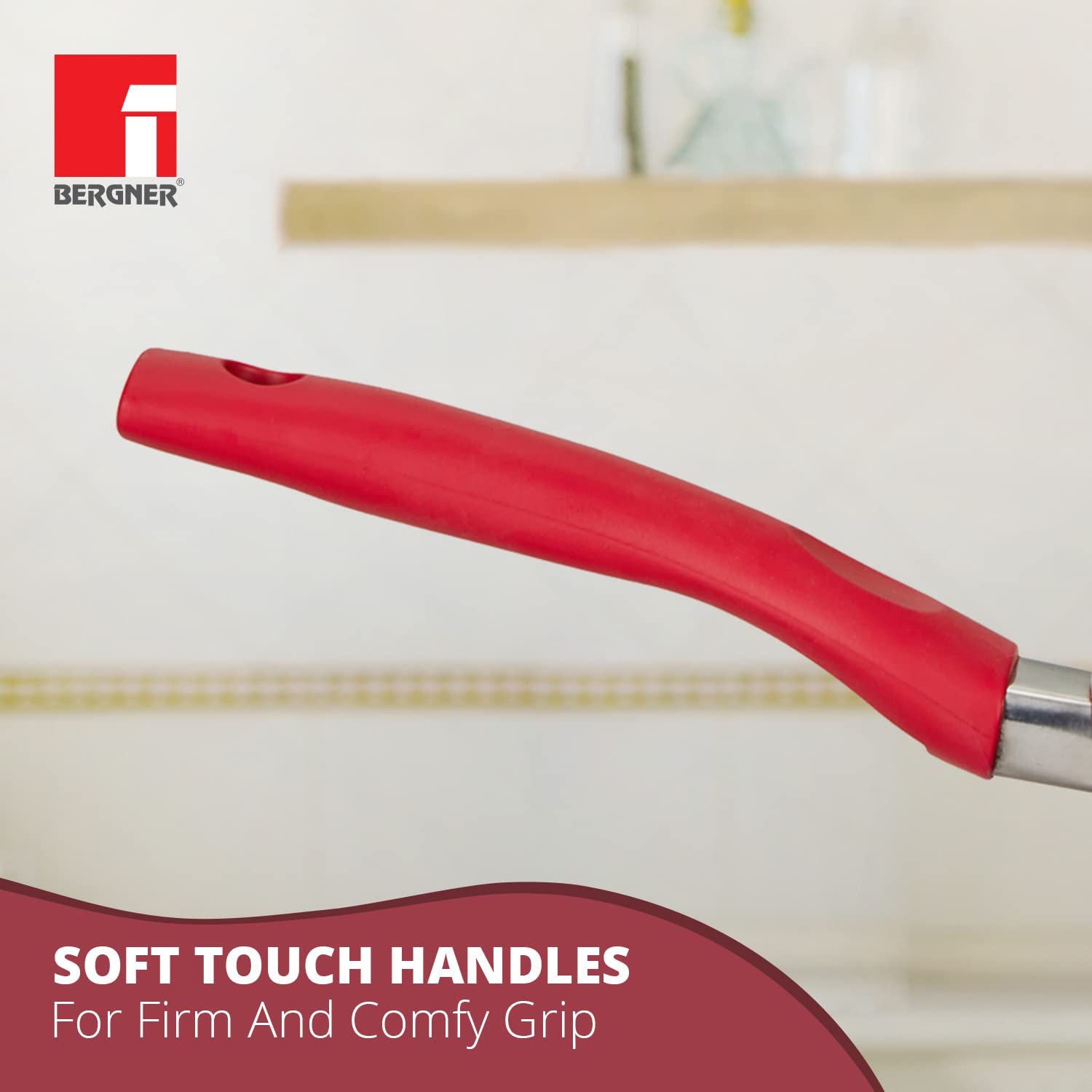 Ribera Non-Stick 4 Pcs Cookware Set - Induction Bottom (Red)