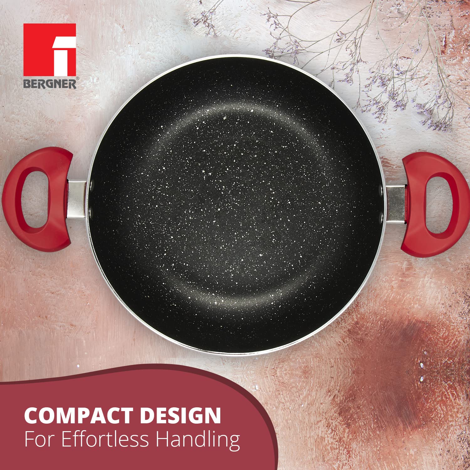 Ribera Non-Stick 4 Pcs Cookware Set - Induction Bottom (Red)