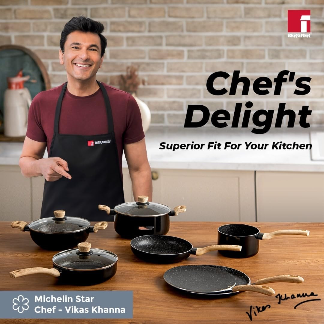 Bellini Plus Aura 5-Layer Non-Stick 16 cm (1.8 Litres) Saucepan - Induction Bottom