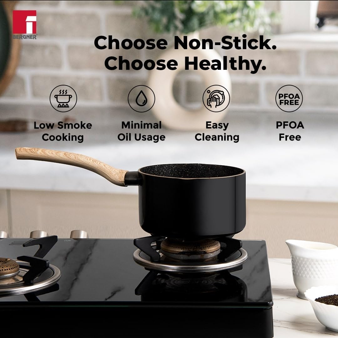 Bellini Plus Aura 5-Layer Non-Stick 16 cm (1.8 Litres) Saucepan - Induction Bottom