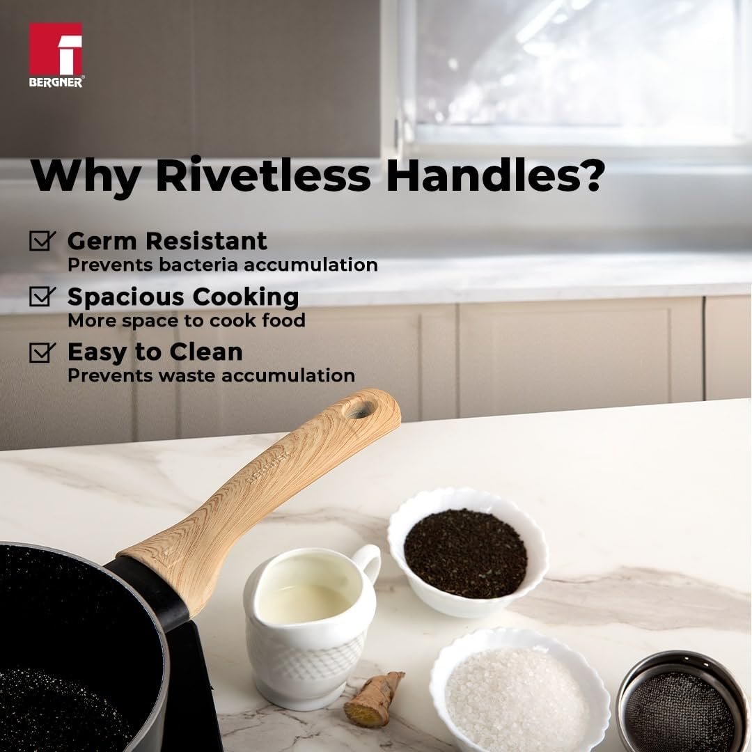 Bellini Plus Aura 5-Layer Non-Stick 16 cm (1.8 Litres) Saucepan - Induction Bottom