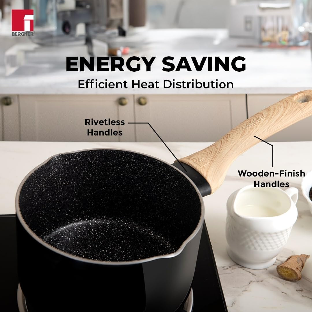 Bellini Plus Aura 5-Layer Non-Stick 16 cm (1.8 Litres) Saucepan - Induction Bottom