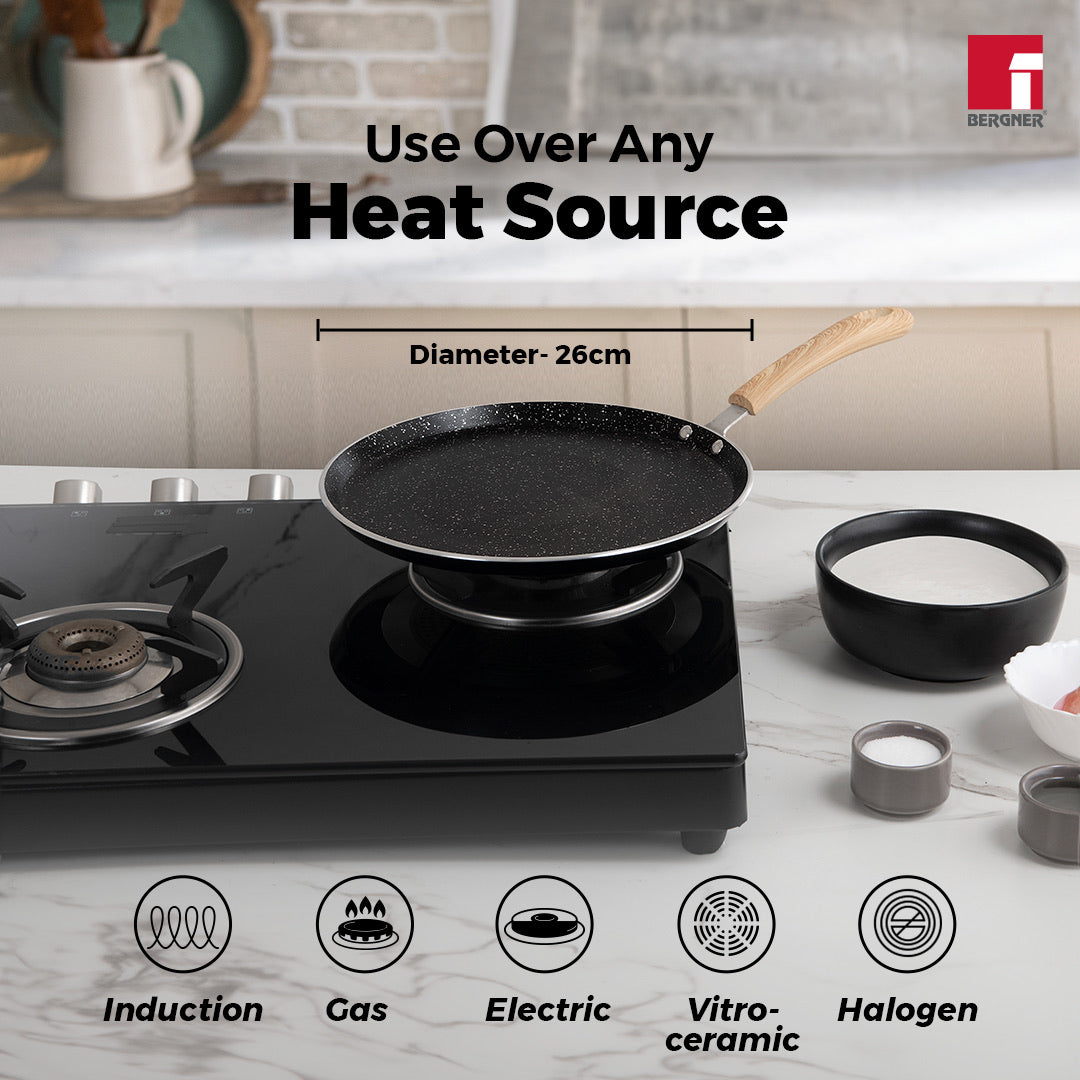 Bellini Plus Aura 5-Layer Non-Stick Dosa Tawa - Induction Bottom