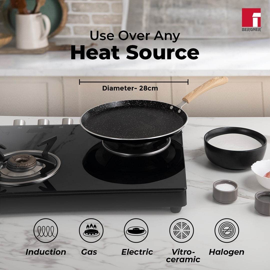 Bellini Plus Aura 5-Layer Non-Stick Dosa Tawa - Induction Bottom