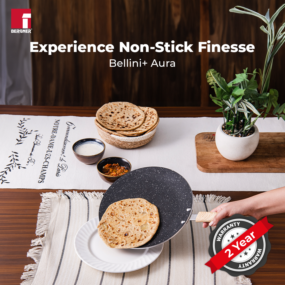 Bellini Plus Aura 5-Layer Non-Stick Concave Roti Tawa - Induction Bottom