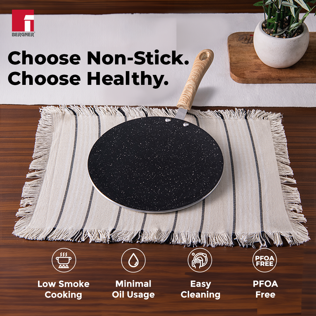 Bellini Plus Aura 5-Layer Non-Stick Concave Roti Tawa - Induction Bottom