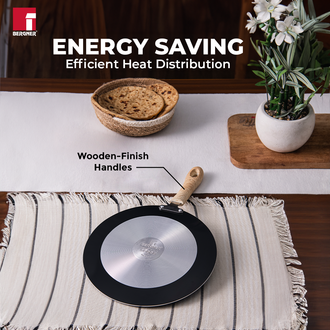 Bellini Plus Aura 5-Layer Non-Stick Concave Roti Tawa - Induction Bottom