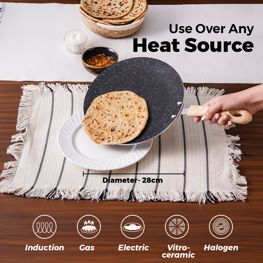 Bellini Plus Aura 5-Layer Non-Stick Concave Roti Tawa - Induction Bottom