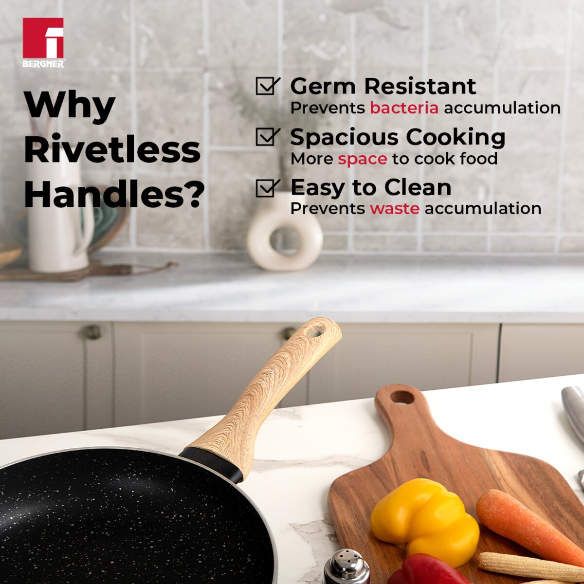 Bellini Plus Aura 5-Layer Non-Stick Omelet Pan / Frypan - Induction Bottom