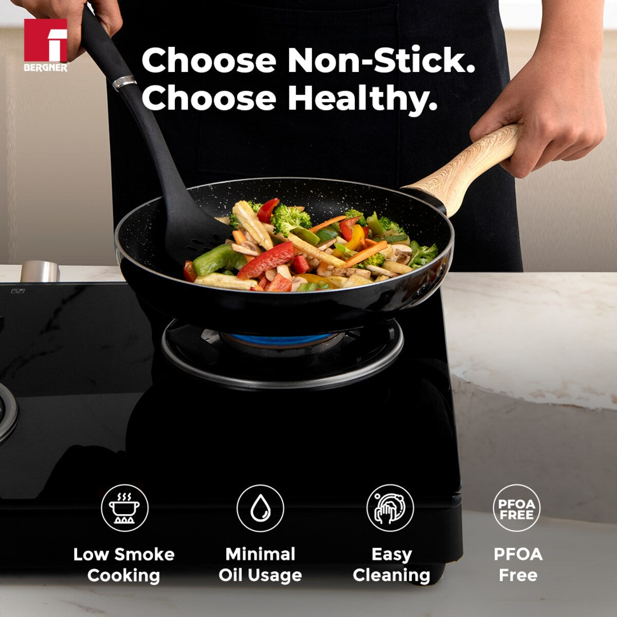 Bellini Plus Aura 5-Layer Non-Stick Omelet Pan / Frypan - Induction Bottom