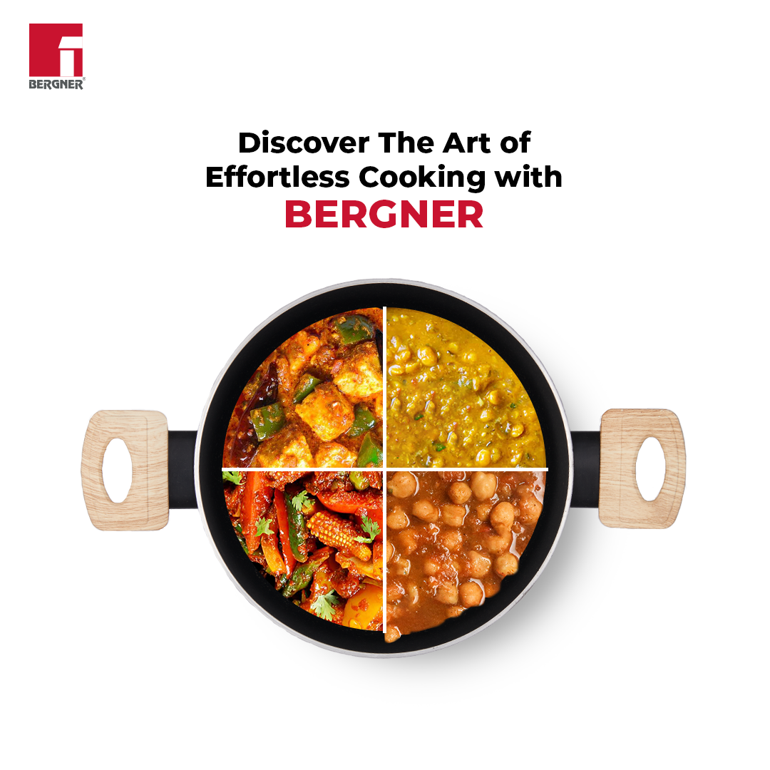 Bellini Plus Aura 5-Layer Non-Stick Kadai - Induction Bottom
