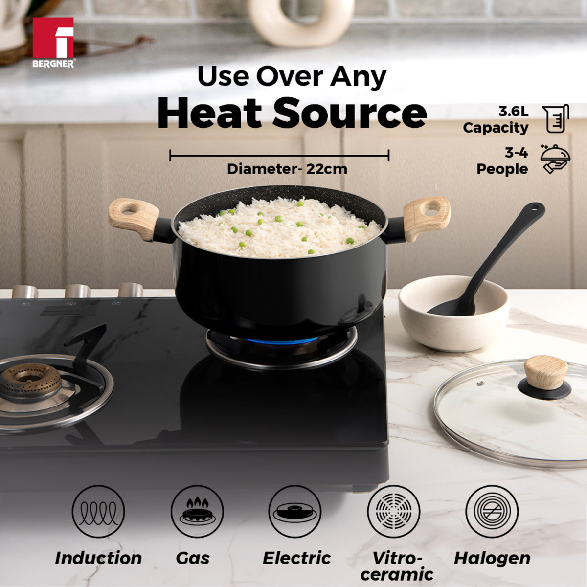Bellini Plus Aura 5-Layer Non-Stick Casserole