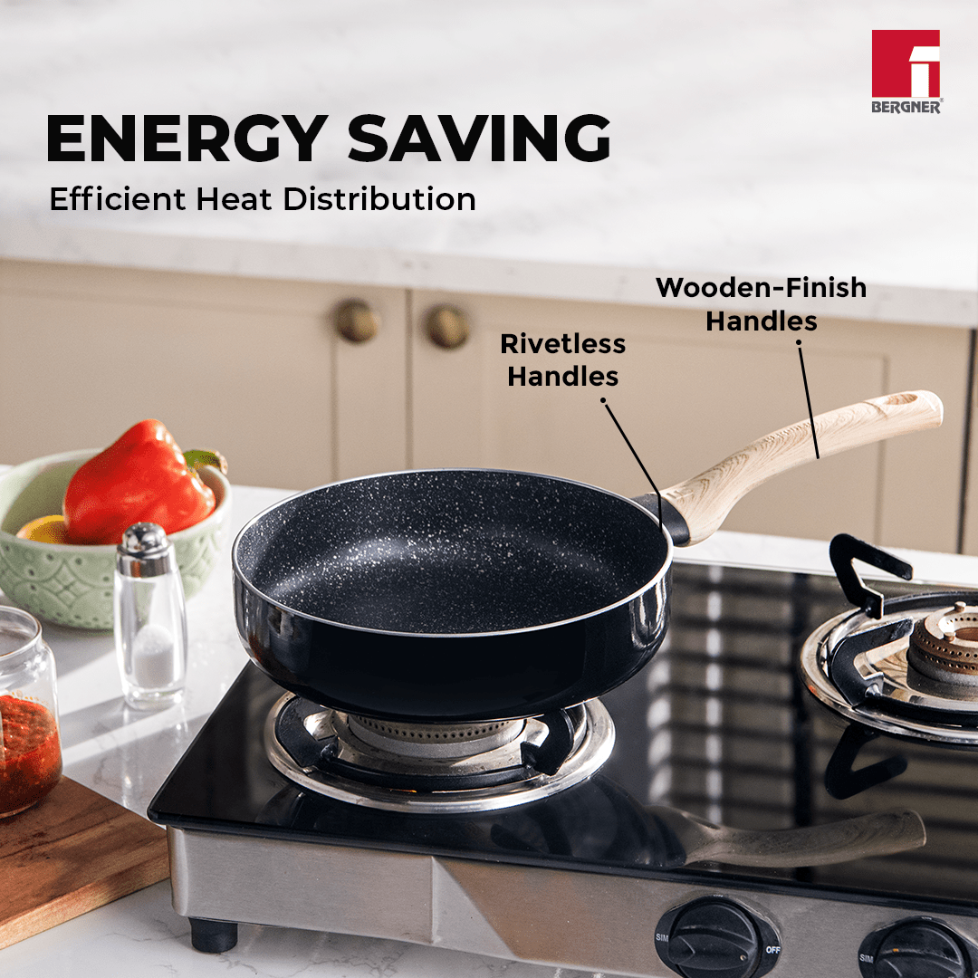 Bellini Plus Aura 5-Layer Non-Stick Deep Frypan - Induction Bottom