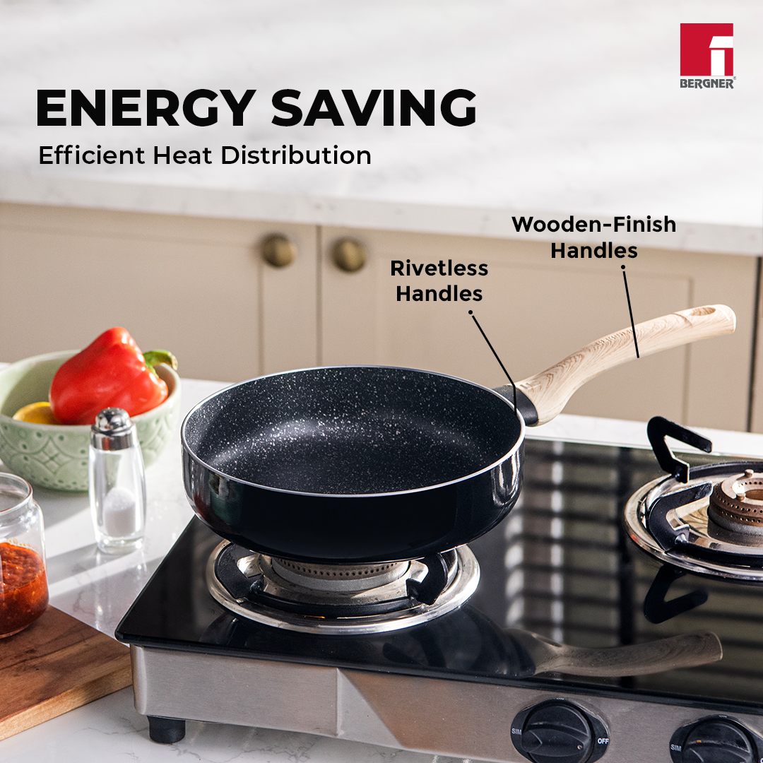 Bellini Plus Aura 5-Layer Non-Stick Deep Frypan - Induction Bottom