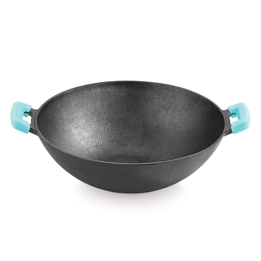 Eco Cast Iron 2 Pcs Combo - 30cm Dosa Tawa and 24cm Kadai