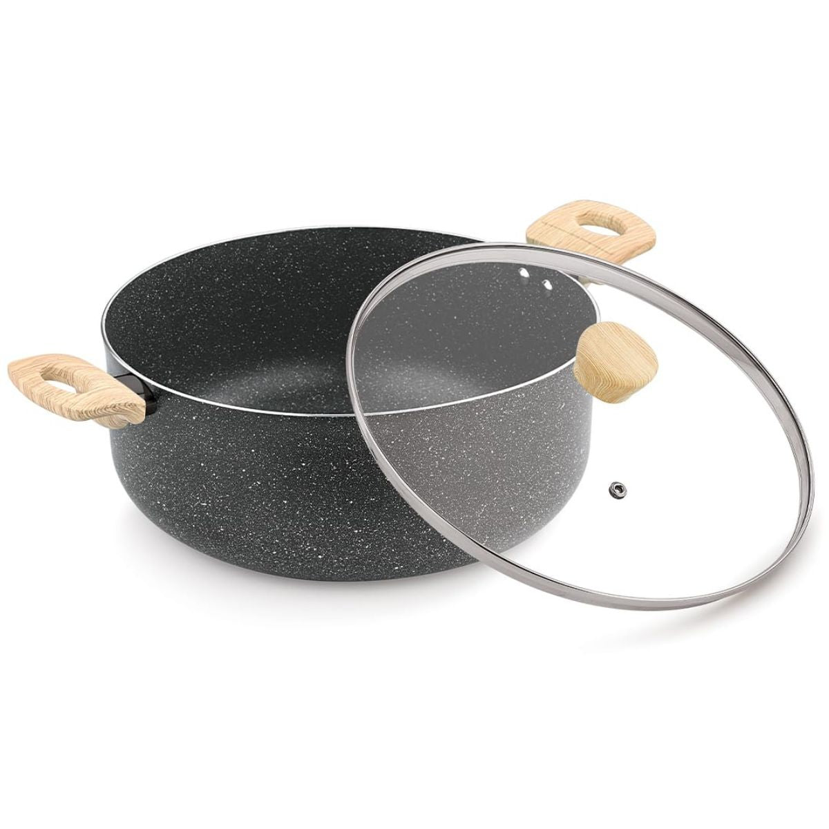 Bergner Earth Black 5 Pcs Non-Stick Cookware Set - Induction Bottom