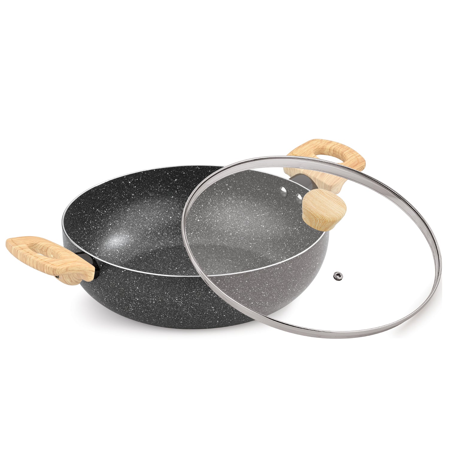 Bergner Earth Black 4 Pcs Non-Stick Cookware Set