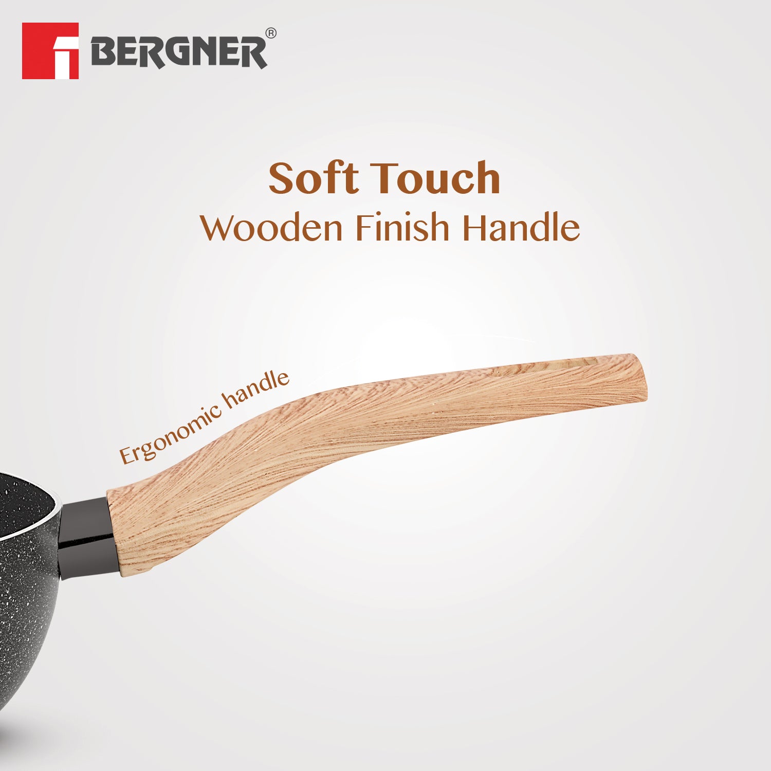 Bergner Earth Black 2 Pcs Non-Stick Cookware Set