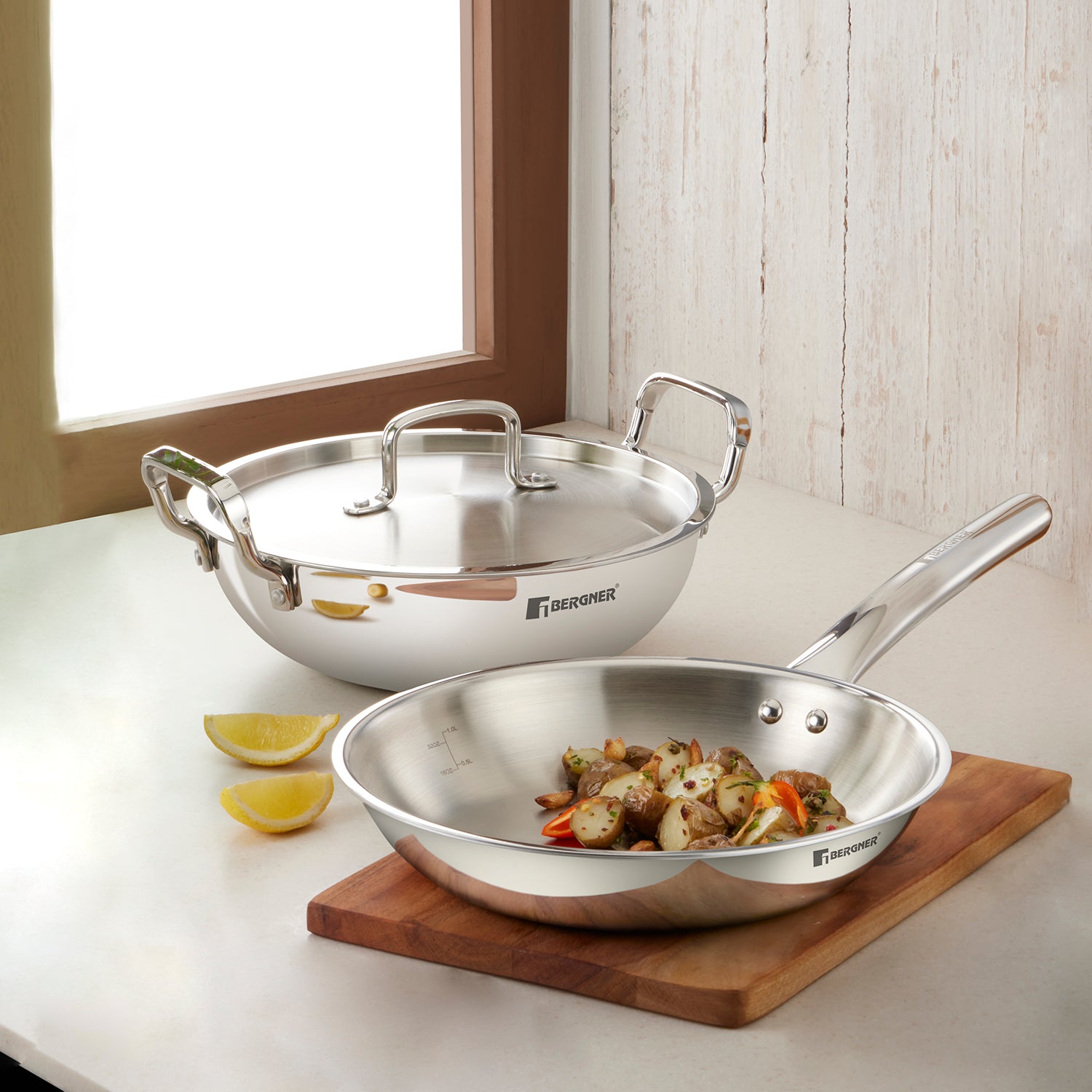 Bergner Tripro BE Essentials 5 Pc Triply Cookware Set