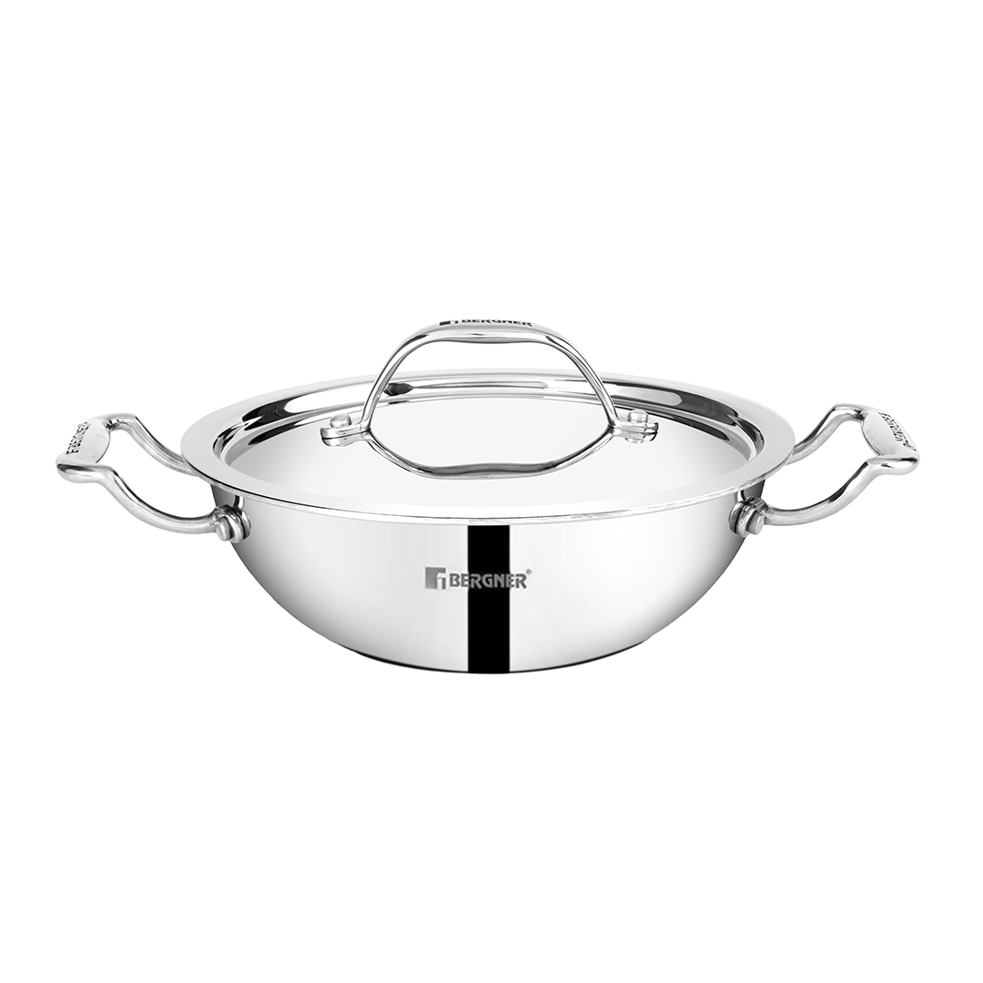 Bergner Argent Triply 4 Pcs Cookware Set - Induction and Gas Stove Ready