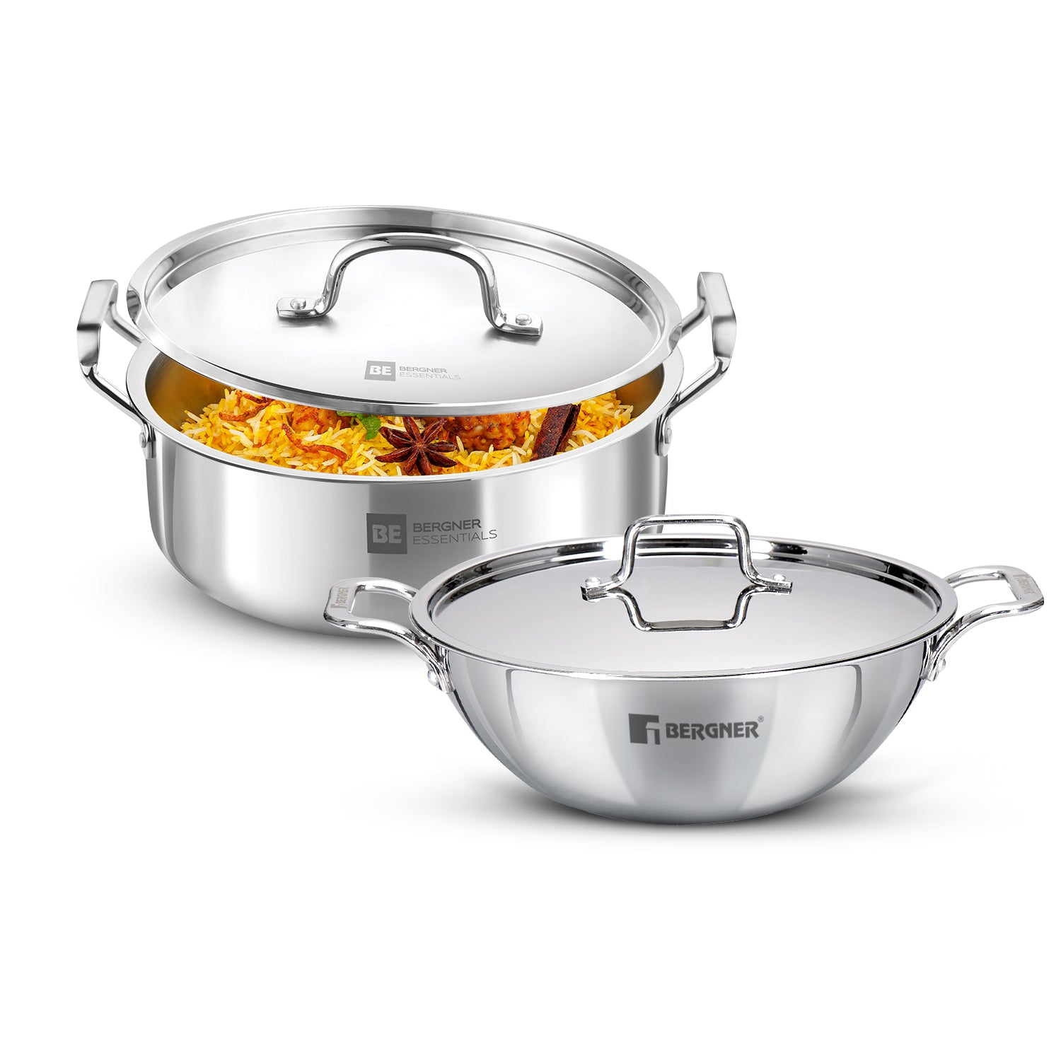 Tripro 4 Pcs Triply Cookware Set - Induction Bottom