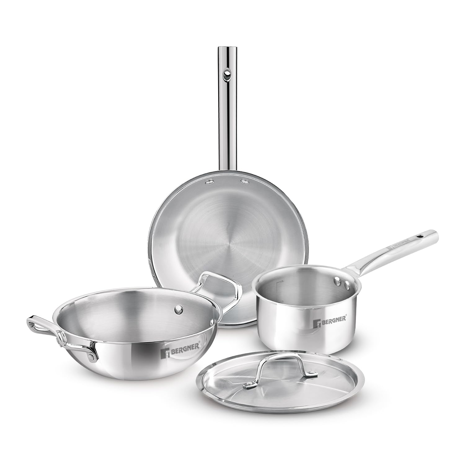 TriPro Triply Stainless Steel 6 Pcs Cookware Set