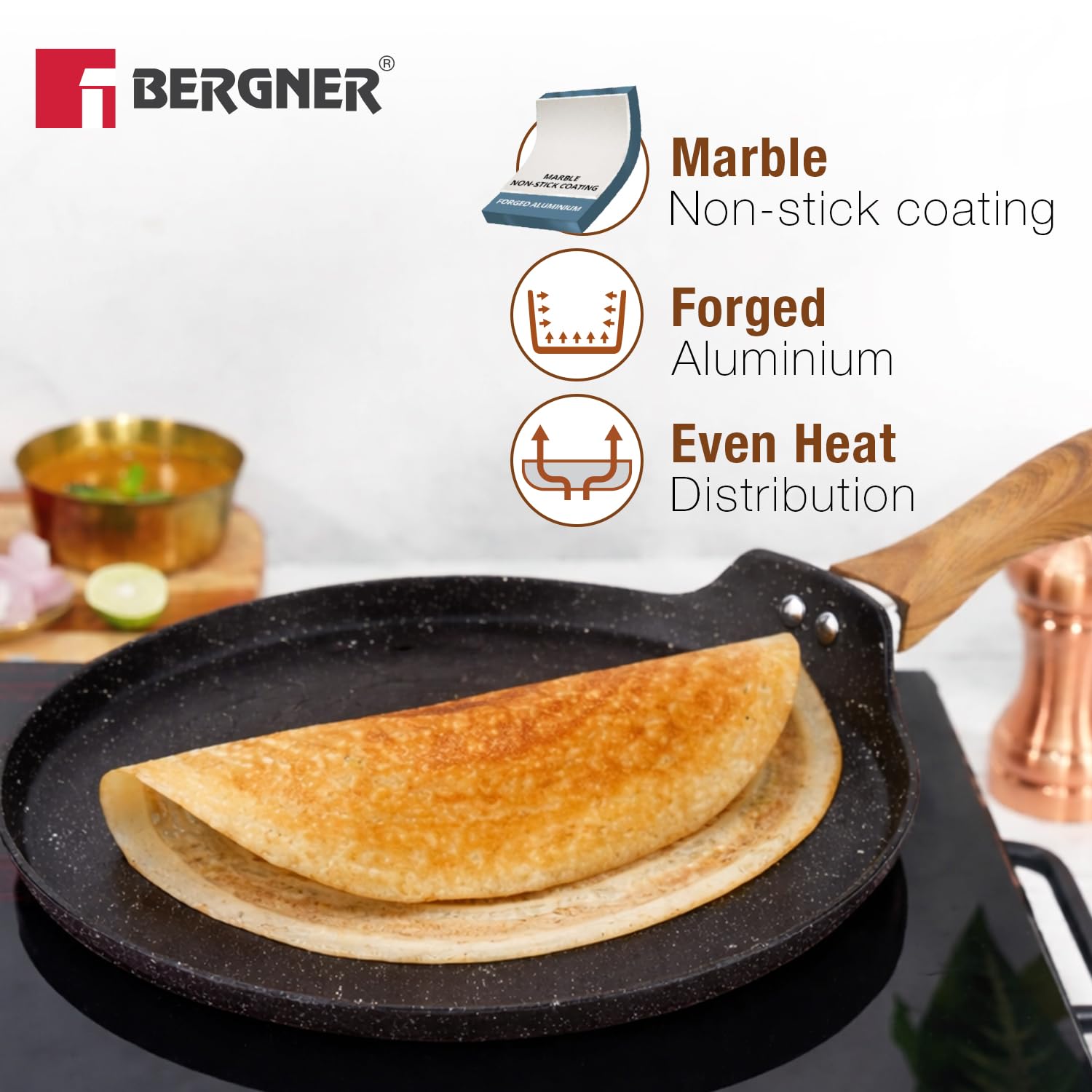 Ivory Black Granite 3 Pcs Cookware Set