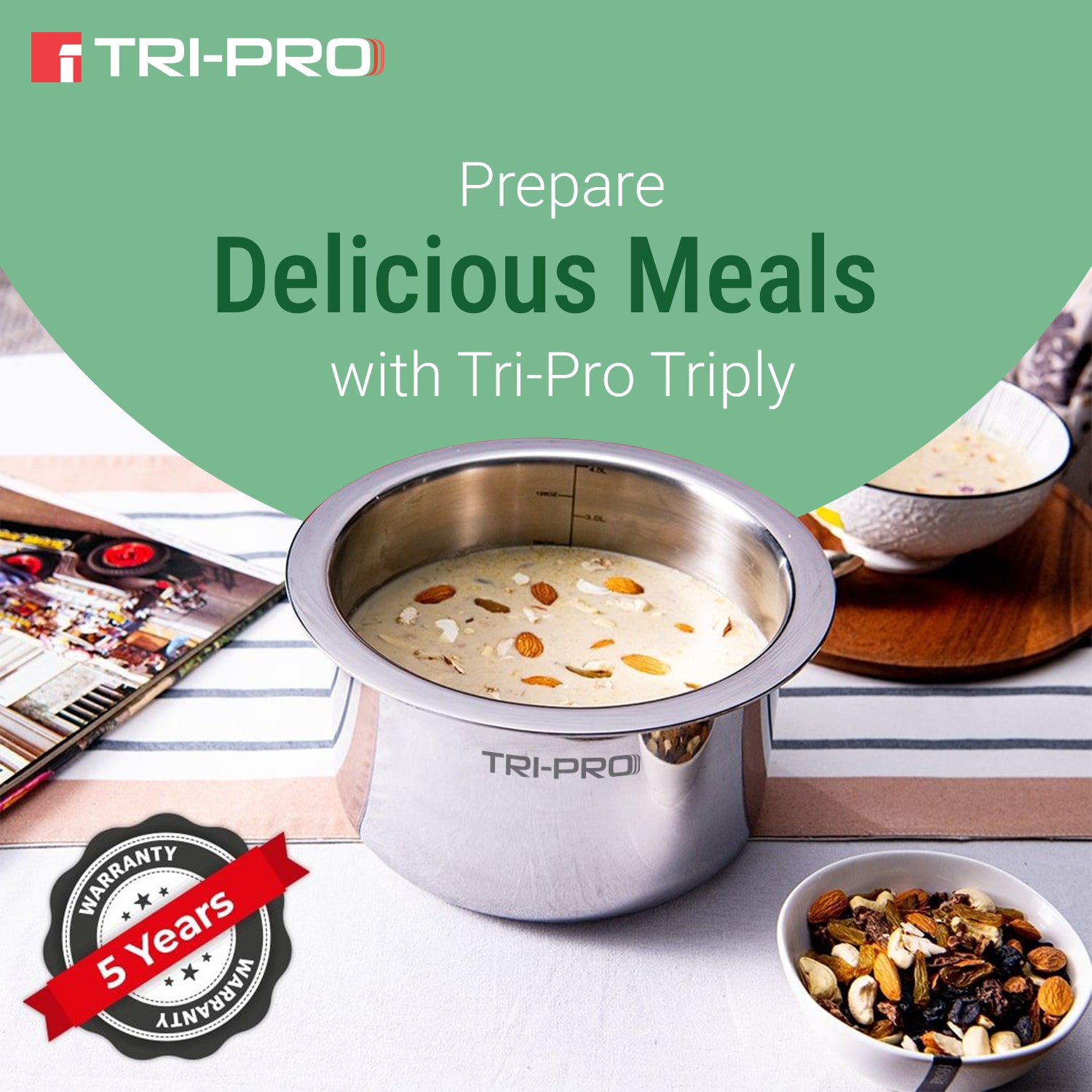 Bergner Tripro 6Pc Cookware Set
