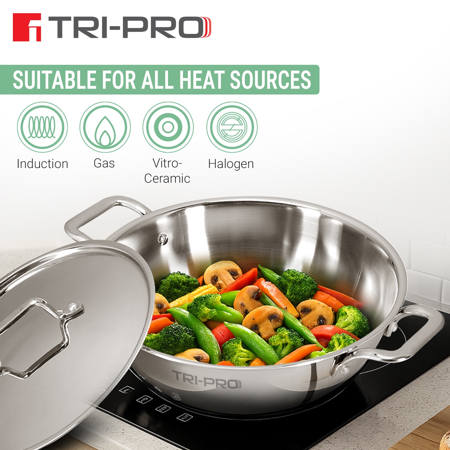 Tripro Triply Cookware Set 5 Pcs