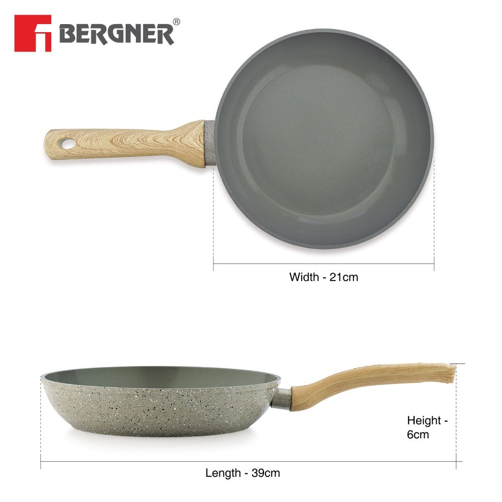 Naturally Ceramic Forged Aluminium 20 cm Frypan - Induction Bottom